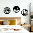 thumbnail image 6 of Vintage Wooden Hollow-Out Boho Chic Wall Art Set, Style 1, Black, 6 of 8