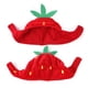 thumbnail image 3 of Sombrero de gato Sombrero con forma de fruta roja Sombrero suave Accesorios ajustables Gorros transpirables para gatos Cachorros Mascotas Fiesta temática de cumpleaños Accesorios para fotografías, 3 of 5