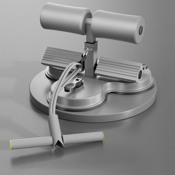 Fiudx Rodillo de Apoyo para Abdominales, Triple Ventosa, Altura Ajustable para Entrenamiento Personalizado, Soporte Ergonómico para Pies, Apto para Todo Tipo de Suelos, Equipo de Gimnasio En Casa, Fá