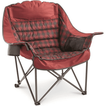 Oversized XL Comfort Padded Camping Chair, 400-lb. Capacity.
