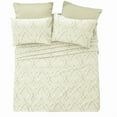 thumbnail image 3 of Lux Decor Collection Paisley Printed Queen Bed Sheets Set, Microfiber 6 Piece Bedding Set - Ivory, 3 of 7