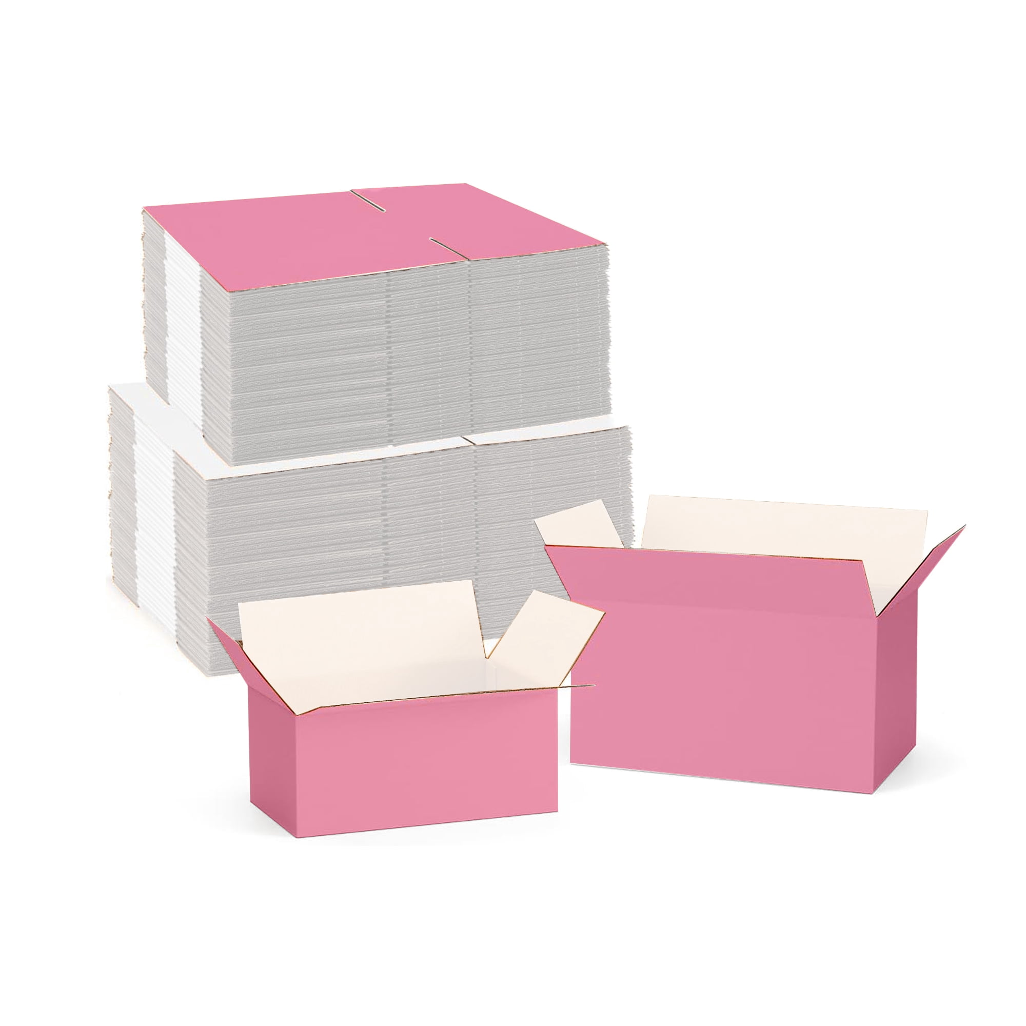Ucanpack Shipping Boxes 6x5x3", Packaging Boxes For Small Business, Made In USA- 25 Pcs Carton, Cardboard Shipping Box For Packaging Moving, 1/8 Thick Custom Shipping Boxes Pink