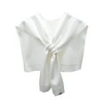 thumbnail image 1 of Hooded Cape for Women, Solid Color Knitted Beach Cover Shirt with Rope Tie, Lightweight Polyester-Spandex Blend, Versatile Outerwear for Spring Summer Fall Winter, 1 of 2