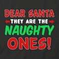 thumbnail image 2 of The Naughty Ones T-Shirt | Xmas Holiday Black Tee Gift, 2 of 5