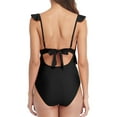 thumbnail image 2 of Charmo One Piece Bathing Suit for Women Ruffle Cut Out Swimsuits Strappy Monokinis, 2 of 6