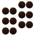 thumbnail image 5 of FVDPWYE 12 Pieces Velvet Christmas Ball Ornaments Christmas Tree Decor Elegant Sturdy Decorative Hanging for Party Home Wedding Decor Coffee, 5 of 9