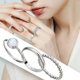 thumbnail image 2 of Juego de 3 anillos apilables para mujeres y hombres Anillos de pulgar de ópalo Anillos de dedo de alto pulido Anillos de alianza de boda, 2 of 7