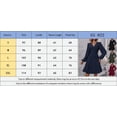 thumbnail image 4 of Women V-Neck Dot Jacquard Spring And Autumn Long-Sleeved A-Shaped Waist Puff Sleeve Dress, 4 of 5