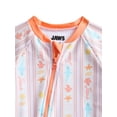 thumbnail image 2 of Jaws Baby Girls One Piece Rashguard with UPF50, Sizes 0M-12M, 2 of 3