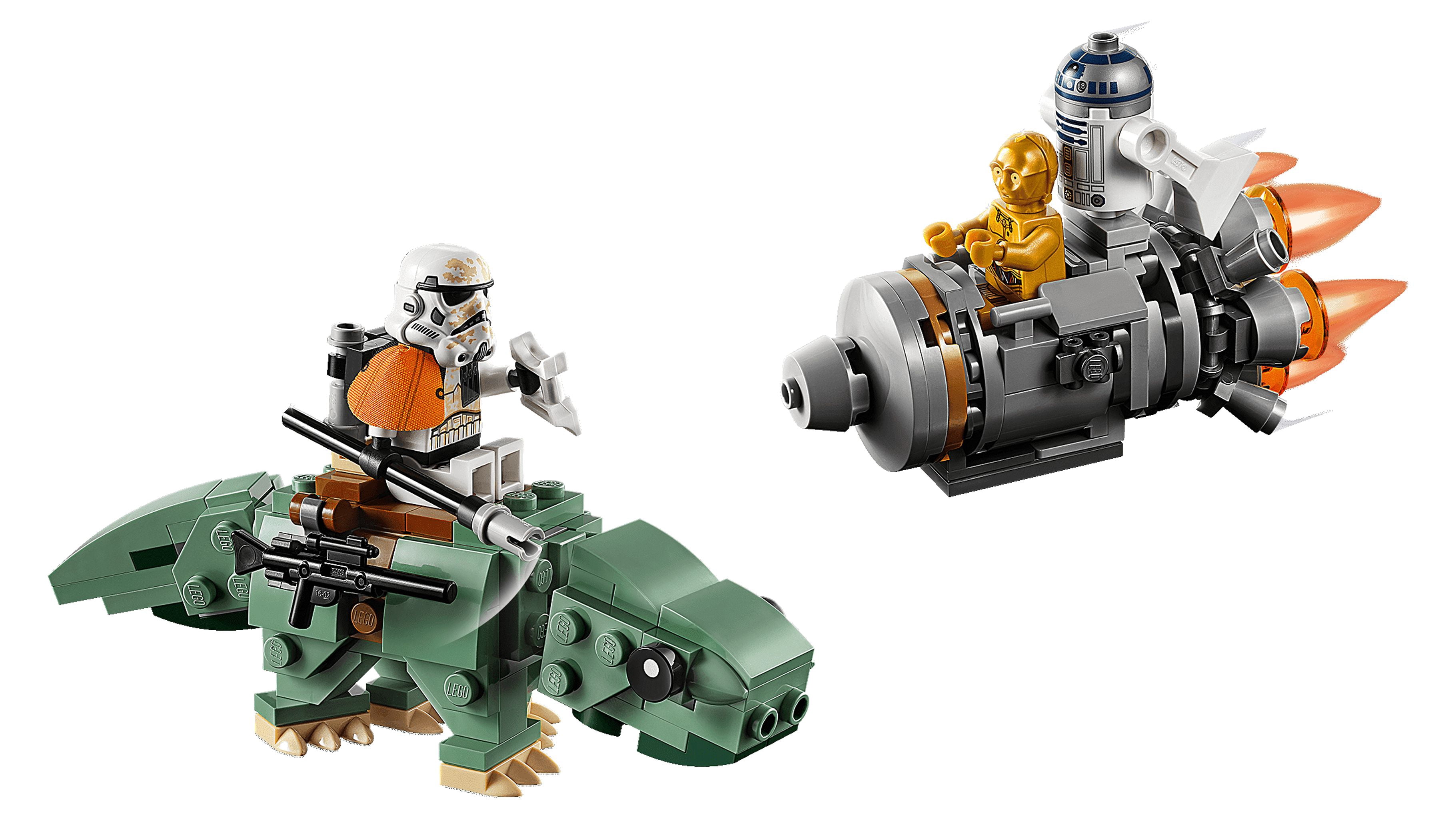 LEGO Star Wars Escape Pod vs. Dewback Microfighters 75228 Collectible Droid Building Set
