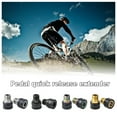 thumbnail image 1 of facefd 1 Pair Pedal Extender Stainless Steel Connecting Accessory Extension Components Cycling Quick Release Crank Connector for Bikes Black Golden, 1 of 6