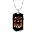 thumbnail image 1 of Role Model Dog Necklace Stainless Steel or 18k Gold Dog Tag 24" Chain, 1 of 8
