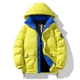 thumbnail image 2 of Men Puffer Jacket Winter Warm Hooded Down Jacket Zip Up Parka Padded Outwear Relaxed Fit Puffer Jacket Jackets for Men Green M, 2 of 7