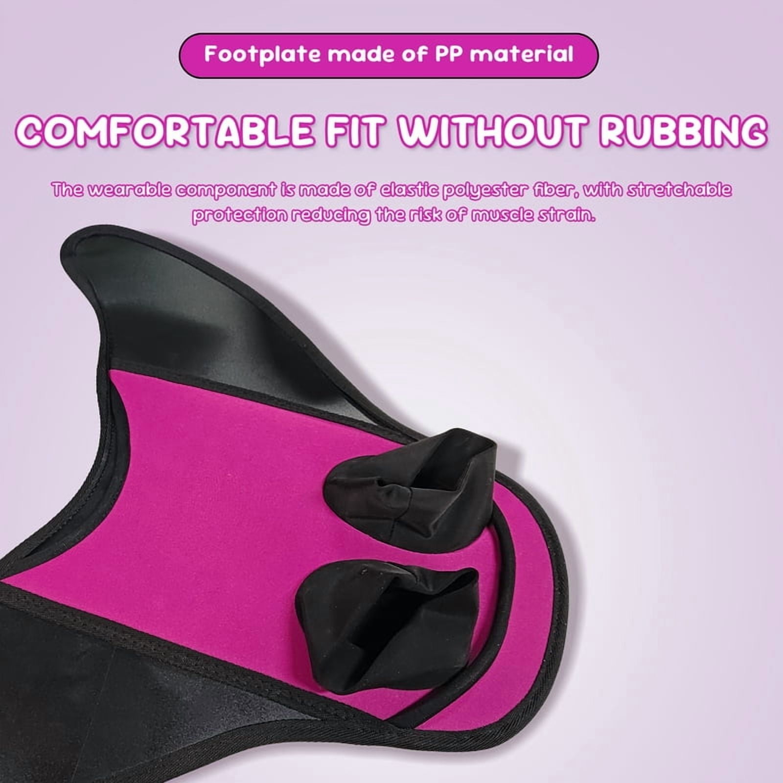 Kids Mermaid Swim Fins, Lightweight Adjustable Monofin Snorkeling Tail Fin for Pool Training and Swim Practice