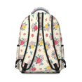 thumbnail image 3 of Pioneer Flower Floral Print Pattern Backpack for School, Cute School Bag with Adjustable Shoulder Straps and Padded Back, 15.3"x11"x7.1", 3 of 4