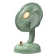 thumbnail image 2 of Ventilador de mesa eléctrico USB pequeño para escritorio, ventilador de refrigeración para escritorio, deportes, hogar Recarga USB verde, 2 of 8
