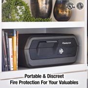 SentrySafe CHW30100 Fire/Water Resistant Chest Safe with Key Lock, 0.36 Cu-Ft., Charcoal Gray