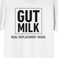 thumbnail image 2 of Only Murders In The Building Gut Milk Logo Crew Neck Short Sleeve Women's White T-shirt-Medium, 2 of 7