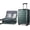 Dark Green, variant on Carry Luggage with Spinner Wheels & Built-in TSA Lock, Expandable Top Opening Hard Shell Suitcase Large Capacity Durable Rolling Luggage with USB Port, Carry- 20-Inch, Black