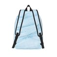 thumbnail image 2 of Lsque Light Blue Marble Pattern Canvas Daypack, Durable Backpack, High-quality Versatile Backpack,Vintage Compact Backpack-Small, 2 of 6