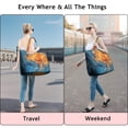 thumbnail image 4 of Travel Tote Bag with Athlete Team Sports Design Lightweight Multipurpose Weekender Bag with Adjustable Strap for Boys Teens, 4 of 5