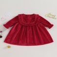 thumbnail image 3 of Bébé bébé Filles Noël Robe Velours Enfants Manches Longues Princesse Partie Robes, 3 of 7