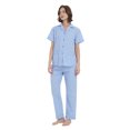 thumbnail image 2 of Kolipajam 100% Cotton Pajamas for Women Long-Sleeve Pjs Cozy Button Down Boyfriend Sleepwear M, 2 of 5
