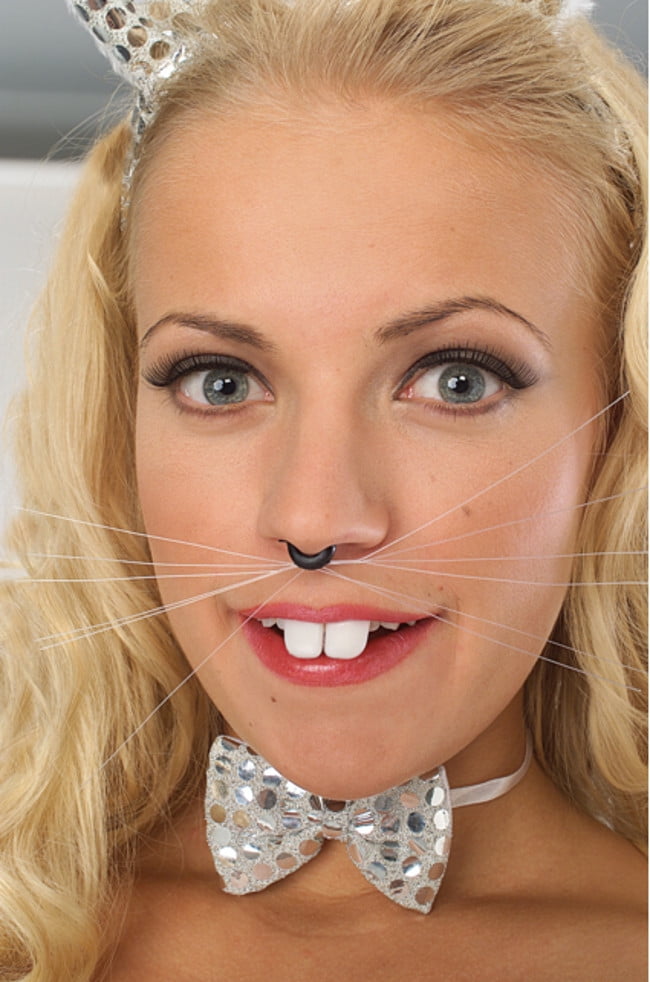 Black Animal Whiskers Cat Bunny Dog Animal Accessory No Glue Halloween