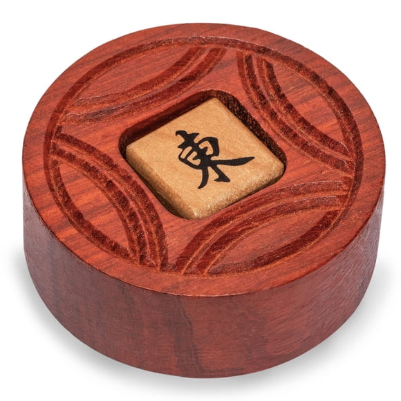 Yellow Mountain Imports Apostador de Mahjong de Madera/Indicador de Viento - Accesorio de Mahjong para Juego de Mahjong Chino o Americano