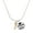 Gold, variant on Gold-tone Mini Open Peace Heart Key - Silvertone Senior Class of 2026 Dome Necklace, 18"