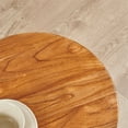 thumbnail image 6 of Rustic Old Elm Wood Round End Table Nightstand Sofa Side Table 20.5" H, 6 of 11