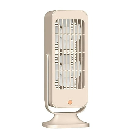 

Folamadak Fans Upgrade Double Usb Desktop Fan 360 Rotation Table Fan 3 Speeds Quiet Personal Small Fan for Home Desktop Travel Bedroom (White) Household Fan Rollback