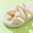 thumbnail image 4 of Otqutp Cute Toddler Girls Shoes Girl's Soft House Slippers Cozy Open Toe Home Shoes Comfy Summer Indoor Outdoor Slip On Breathable, 4 of 5