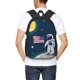 thumbnail image 4 of Balery Astronaut With USA Flag Mochila para hombre y mujer - Tela Oxford 600D resistente - Gran capacidad, resistente al agua, ideal para la escuela, viajes y senderismo, 4 of 6