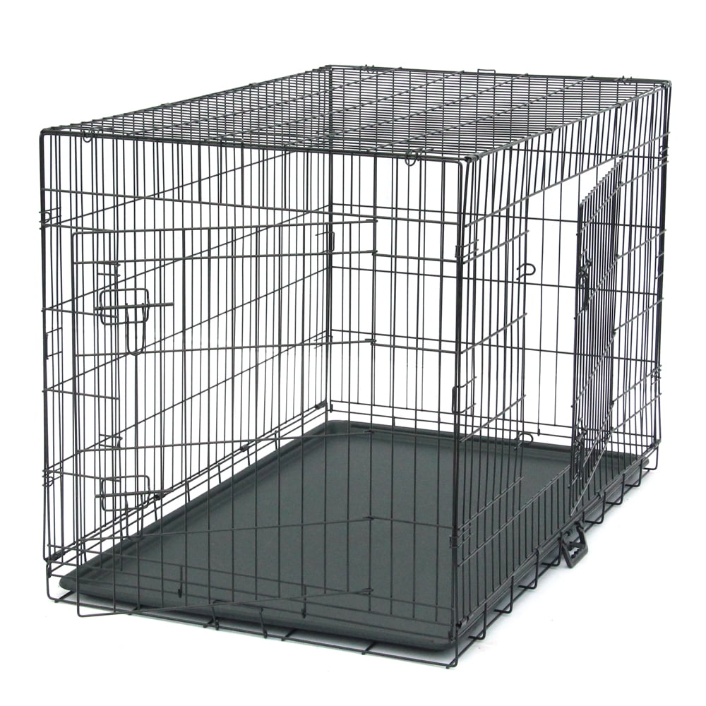 Foldable Dog Crates and Kennels, 20" 24" 30" 36" 42" 48" Wire Dog Cage
