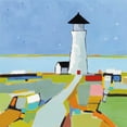 thumbnail image 2 of Adams, Phyllis 12x12 White Modern Wood Framed Museum Art Print Titled - To the Lighthouse, 2 of 4