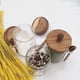 thumbnail image 3 of Juego de 3 Frascos de Vidrio Piscepio de 915 ml con Tapa y Cuchara de Madera, 3 of 8