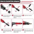 thumbnail image 4 of Kit adaptador de tuercas para remaches Beaspire, taladro inalámbrico eléctrico, 4 of 7