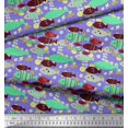 thumbnail image 3 of Soimoi Georgette Viscose Fabric Fish Cartoon Print Fabric by The Yard 42 Inch Wide, 3 of 3