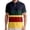Dark Green, variant on Polo T Shirts for Men Stripe Casual Breathable Short Sleeved Top Golf Buckle Button Collar Classic Shirts for Men Blue L