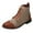 Khaki, variant on AnuirheiH Pointed Toe Boots for Men's New Casual Lace-up Mid Calf Men's Boots