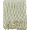 thumbnail image 2 of CREVENT Lightweight Knit Throw Blanket for Couch Sofa Chair - Soft and Decorative for Spring Summer Fall (50''X60'' Ivory/Off White), 2 of 6