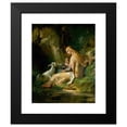 thumbnail image 2 of George Frederick Bensell 15x18 Black Modern Framed Museum Art Print Titled - St. Genevieve of Brabant in the Forest (1860s), 2 of 5