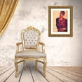 thumbnail image 3 of Schiele, Egon 11x14 Gold Ornate Wood Framed with Double Matting Museum Art Print Titled - Self Portrait With Hand To Cheek, 3 of 4