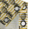 thumbnail image 5 of Ambesonne Fruits Grommet Curtain, Modern Pineapple Motif, 50" x 54", Earth Yellow White, 5 of 6