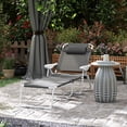 thumbnail image 2 of Outsunny Outdoor Lounge Chair with Adjustable Backrest, Charcoal Grey, 2 of 10