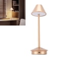thumbnail image 1 of Lampe de Table Sans Fil Style Moderne Art en Fer 3 Couleurs Gradation Continue 2000mAh Lampe de Bureau Portable LED avec Port de Charge USB C pour Restaurant Chambre Table Basse, 1 of 8