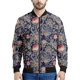 thumbnail image 4 of Chaqueta con cremallera y estampado de flores de rosas para hombre, con plantas 3D, mangas largas, para primavera y otoño, chaquetas de gran tamaño, abrigos, ropa de calle, 4 of 4