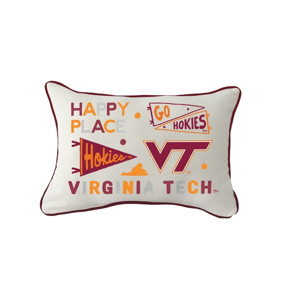 Little Birdie  Virginia Tech Hokies Rectangular Piped Pillow