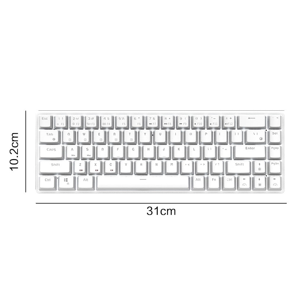 RK855 Mode 68-Key Portable Ergonomic Gaming Bluetooth Mechanical Keyboard, Keyboard